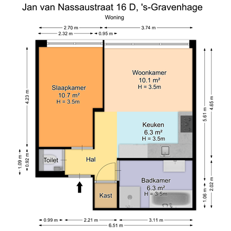 Jan van Nassaustraat 16D, 2596 BT The Hague - 