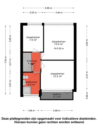 Floorplan - Steenbeek 64, 3861 LJ Nijkerk