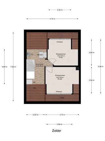 Floorplan - Heinencamp 35, 3861 LK Nijkerk