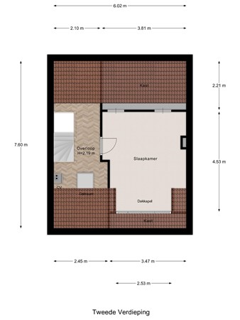 Floorplan - Olmenlaan 12, 3862 VH Nijkerk