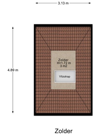 Floorplan - Vetkamp 27, 3862 JM Nijkerk