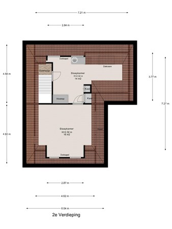 Floorplan - Vetkamp 27, 3862 JM Nijkerk