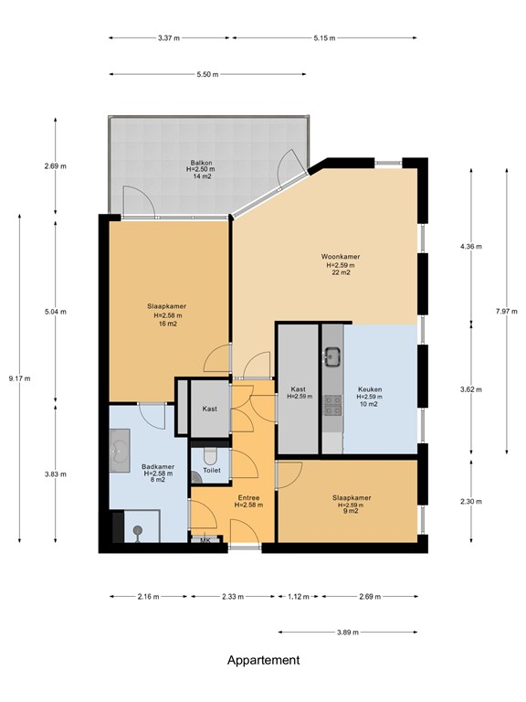 mediumsize floorplan