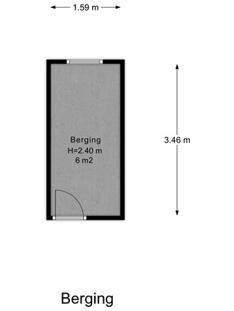 Floorplan - Van Oldenbarneveltstraat 424, 3862 SP Nijkerk