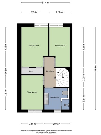 Floorplan - De Boomgaard 9, 3861 TB Nijkerk