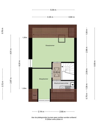 Floorplan - De Boomgaard 9, 3861 TB Nijkerk
