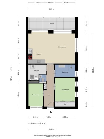 Floorplan - De Boomgaard 8, 3861 TB Nijkerk