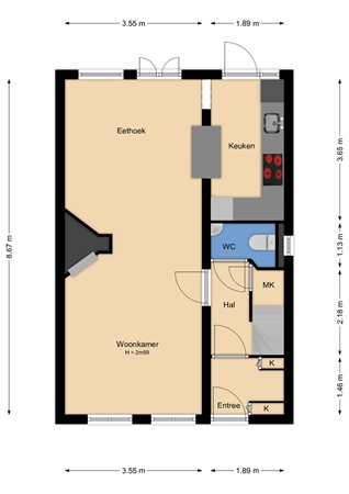 Clarissenhof 4, 1115 CE Duivendrecht - PG_2D_BeganeGrond-v2.jpg