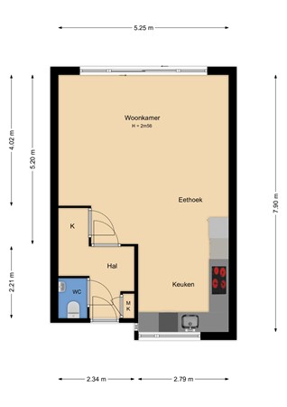 Rozenwerf 178, 1355 AS Almere - PG_2D_BeganeGrond.jpg