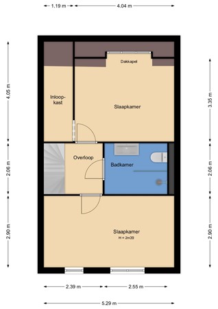 Rozenwerf 178, 1355 AS Almere - PG_2D_EersteVerdieping.jpg