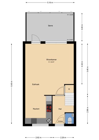 Haydnplantsoen 82, 1323 EH Almere - PG_2D_BeganeGrond.jpg