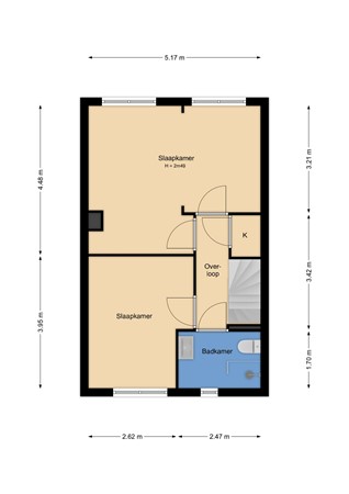 Haydnplantsoen 82, 1323 EH Almere - PG_2D_EersteVerdieping.jpg