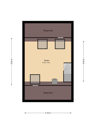 Haydnplantsoen 82, 1323 EH Almere - PG_2D_TweedeVerdieping.jpg