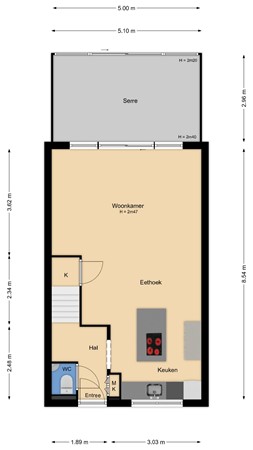 Adrienne Solserstraat 12, 1325 NT Almere - PG_2D_BeganeGrond.jpg