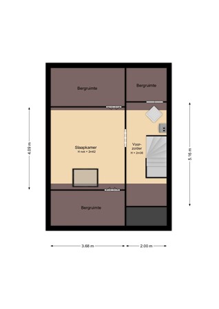 Delta 63, 1273 LC Huizen - PG_2D_TweedeVerdieping.jpg