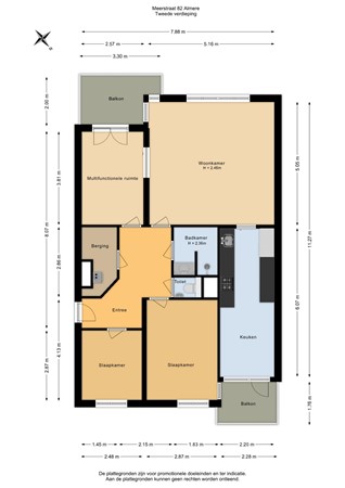 Meerstraat 82, 1353 AZ Almere - Tweede verdieping - 2D.jpg