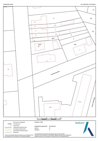 Schothorsterlaan 1, 3822 NA Amersfoort - Kadastrale kaart - Amersfoort O 1.jpg