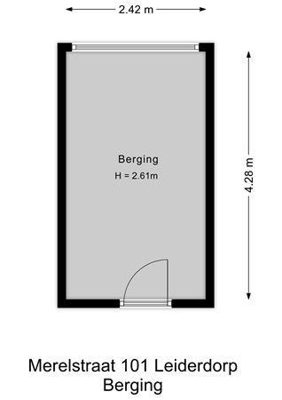 Merelstraat 101, 2352 VC Leiderdorp - Berging - 2D.jpg