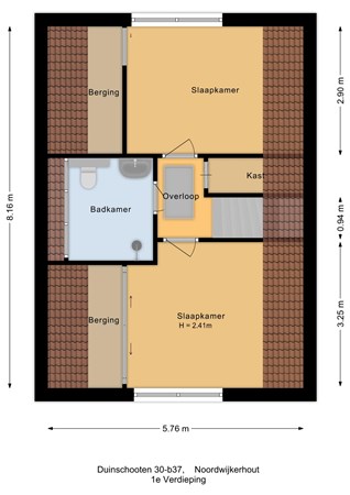 Duinschooten 30B37, 2211 ZC Noordwijkerhout - 1e Verdieping - 2D.jpg