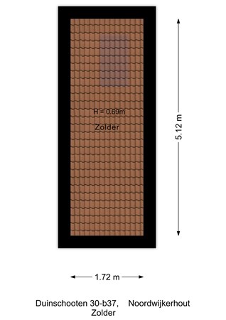 Duinschooten 30B37, 2211 ZC Noordwijkerhout - Zolder - 2D.jpg