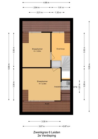 Zwenkgras 6, 2318 TH Leiden - 2e Verdieping - 2D.jpg