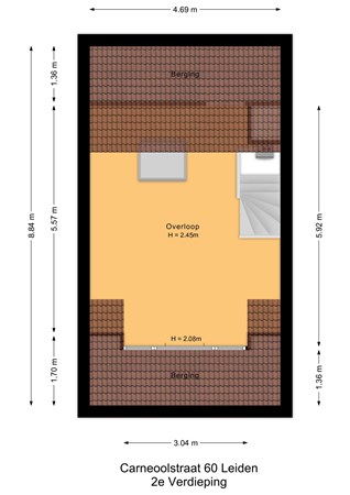 Carneoolstraat 60, 2332 KC Leiden - 2e Verdieping - 2D.jpg