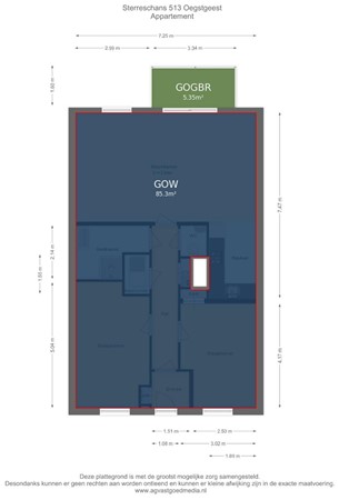 Sterreschans 513, 2342 BS Oegstgeest - Appartement - markings.jpg
