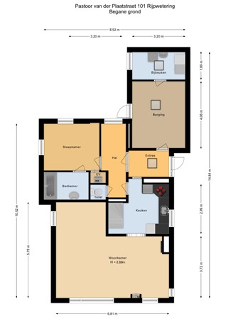 Pastoor van der Plaatstraat 101, 2375 AK Rijpwetering - Begane grond - 2D.jpg