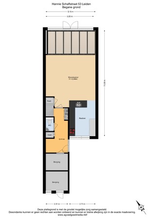 Hannie Schaftstraat 53, 2331 GT Leiden - Begane grond - 2D.jpg