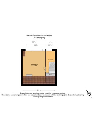 Hannie Schaftstraat 53, 2331 GT Leiden - 2e Verdieping - 2D.jpg