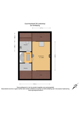 Coornhertdreef 26, 2353 CE Leiderdorp - 2e Verdieping - 2D.jpg