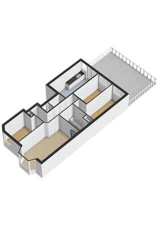 Venestraat 70A, 2266 BB Leidschendam - Tweede Verdieping - 3D.png