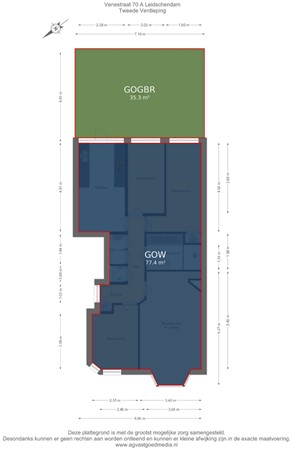 Venestraat 70A, 2266 BB Leidschendam - Tweede Verdieping - markings.jpg