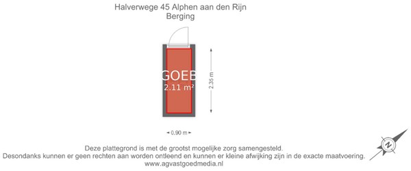 Halverwege 45, 2402 NK Alphen aan den Rijn - Berging - markings.jpg