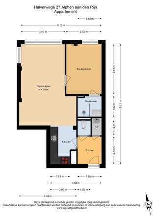 Halverwege 27, 2402 NK Alphen aan den Rijn - Appartement - 2D.jpg