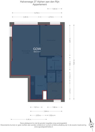Halverwege 27, 2402 NK Alphen aan den Rijn - Appartement - markings.jpg