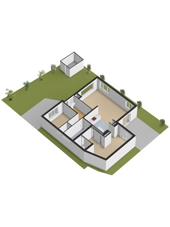 Floraweg 88, 2371 AN Roelofarendsveen - 3D_Begane_Grond_Tuin.jpg