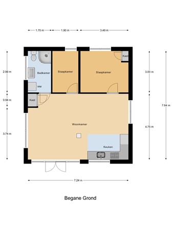 Vlietpark 70, 2323 LK Leiden - Begane_Grond.jpg
