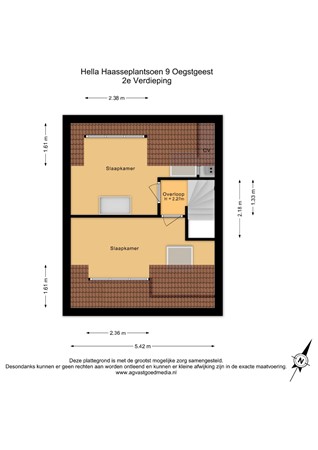 Hella Haasseplantsoen 9, 2343 KR Oegstgeest - 2e Verdieping - 2D.jpg