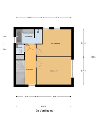 Voerstraat 16, 2353 NS Leiderdorp - 2e_Verdieping.jpg
