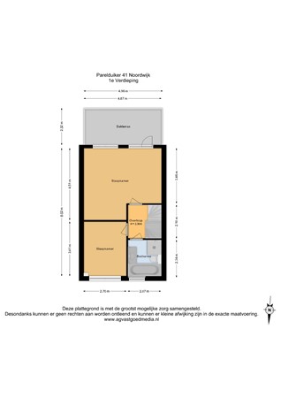 Parelduiker 41, 2201 XE Noordwijk - 1e Verdieping - 2D.jpg