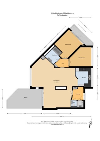 Waterbieskreek 52, 2353 JH Leiderdorp - 1e Verdieping - 2D.jpg