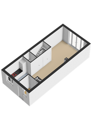 Julianastraat 27, 2316 NT Leiden - Begane grond - 3D.png