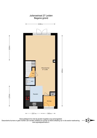 Julianastraat 27, 2316 NT Leiden - Begane grond - 2D.jpg