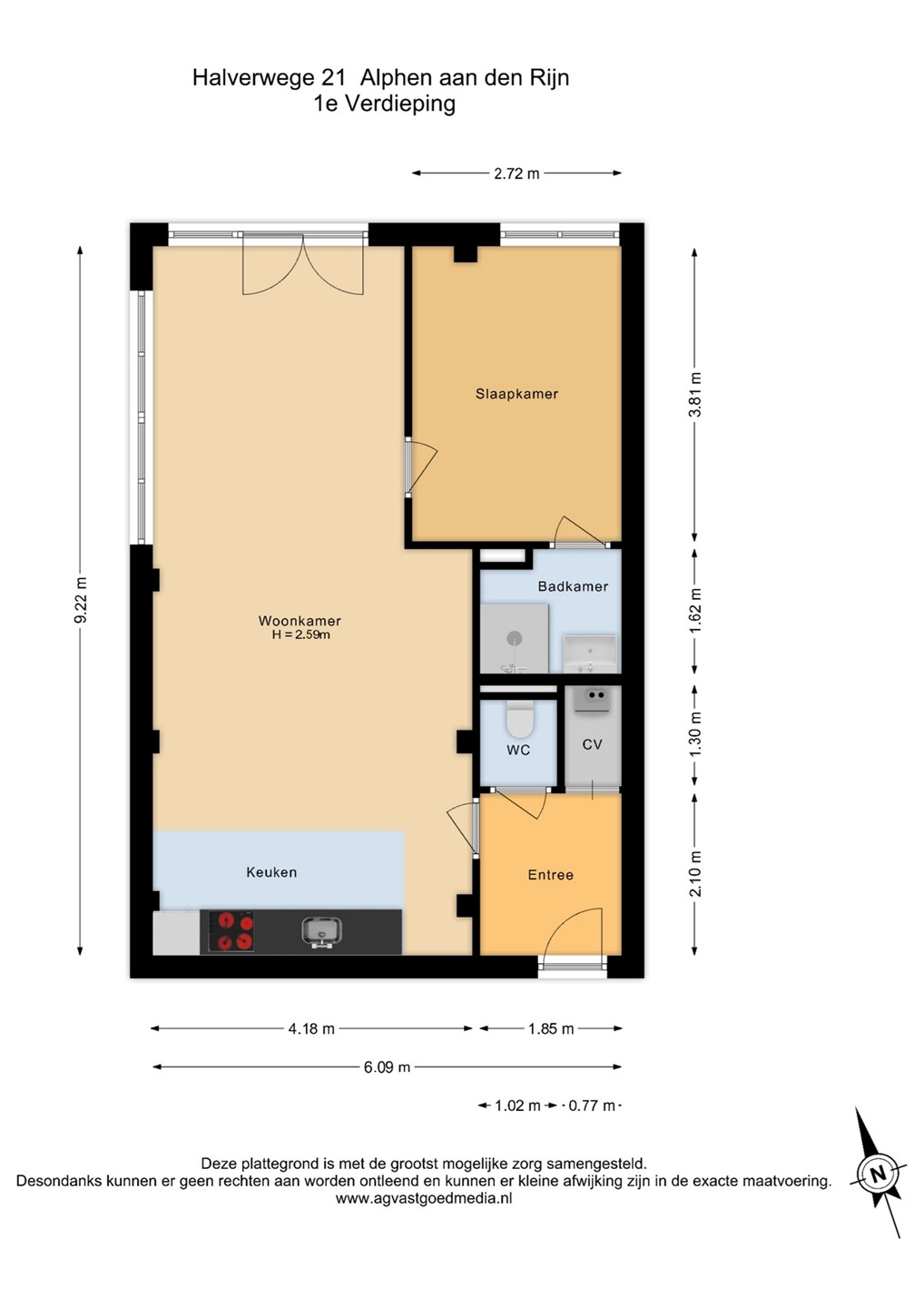 Appartement te koop: Halverwege 21, Alphen Aan Den Rijn