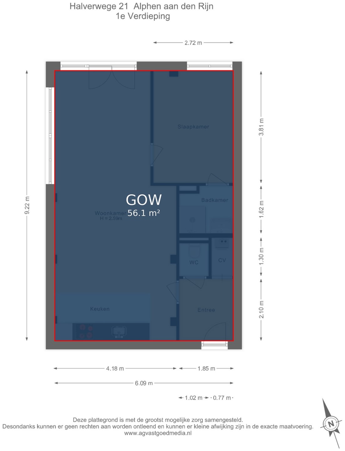 Appartement te koop: Halverwege 21, Alphen Aan Den Rijn