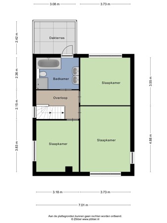 Floorplan - Dieze 19, 5032 XE Tilburg