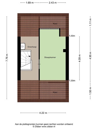 Floorplan - Hoogvensestraat 115, 5017 CC Tilburg