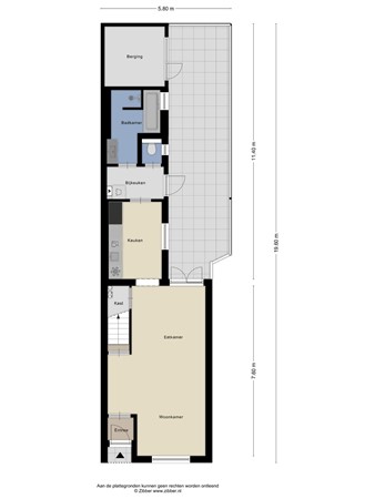 Floorplan - Leo Xiii-Straat 14, 5046 KJ Tilburg
