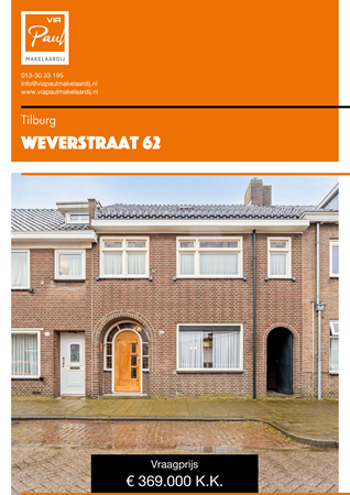 Brochure preview - Brochure Weverstraat 62, Tilburg
